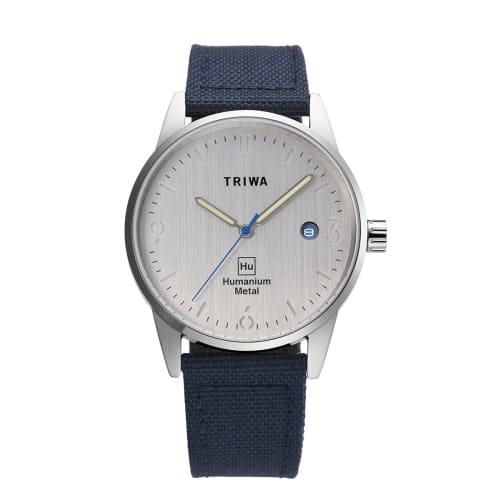 TRIWA HUMANIUM TIME FOR PIECE HU39LB-CL080712 Men's & Women's Unisex Watch with Recycled Canvas Strap, Officially Imported, Swedish Scandinavian Desig