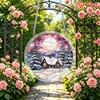 2D Flat Acrylic Puzzle Sun Catcher 83pcs, Winter Cabin Theme Sun Catcher Puzzle, Home Garden Decoration, Suitable for Christmas, Thanksgiving, Anniver