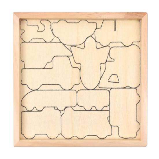 Oz Toy Wooden Balance Picture Matching Domino Puzzle Transportation, koreanische beliebte Puzzles