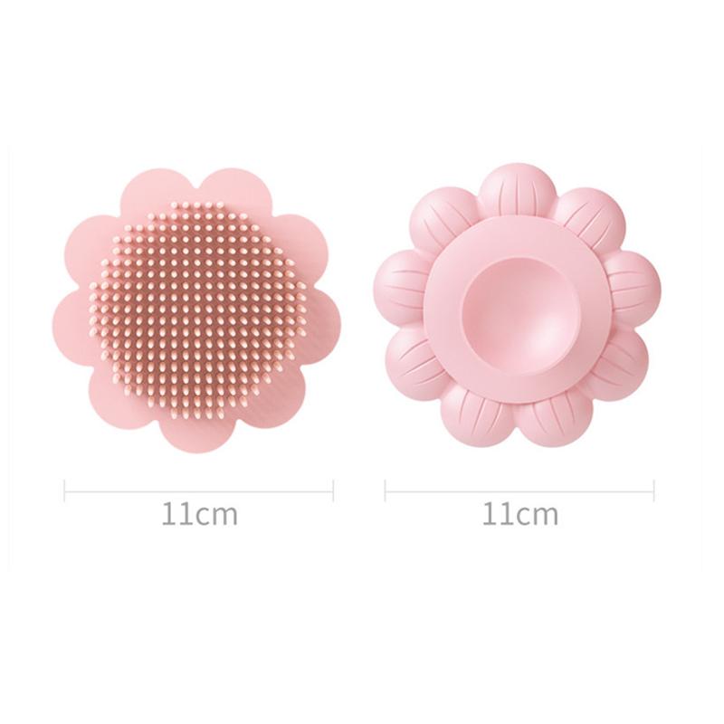 Baby Silicone Shampoo Brush To Remove Dandruff Newborn Bath and Bath Rubbing Mud Soft and Non-deformable Handle Bath Brush