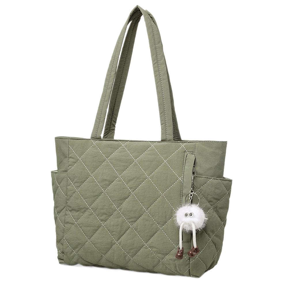 Tragetasche, Eine lässige und leichte Ein-Schulter-Handtasche mit großem Fassungsvermögen in Diamantform