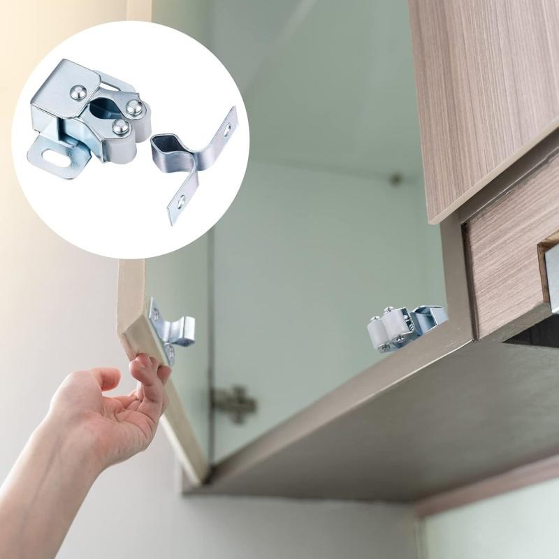 2-10pcs Press Magnet Cabinet Catches Door Stop Closer Stopper Damper Buffer For Wardrobe Hardware Furniture Fittings Accessories