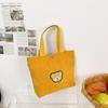 Casual Corduroy Solid Color Handbag For Women Retro Square Shoulder Bag Fashion Purse