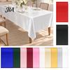 Soft Satin Table Cover for Catering Solid Color Tablecloth, 102 X 57 Inch Rectangular Silky Cover, High Density Tablecloth Celebration Smooth Lustrous