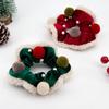2023 Red Velvet Pompon Hair Tie for High Ponytails and Buns - Cute and Versatile Elastic Hair Accessory