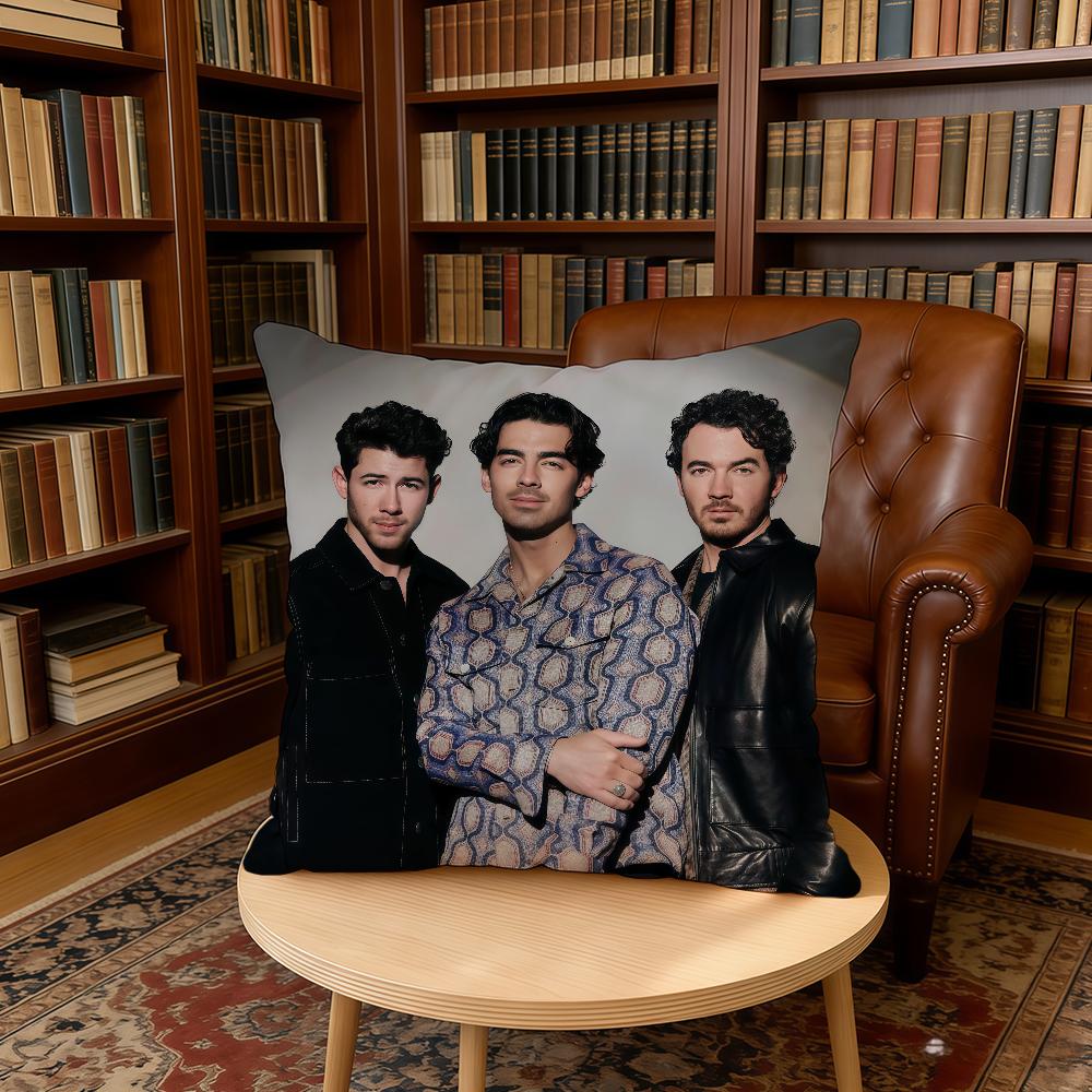 

J-JONAS B-BROTHERS Band cushion cover Home Office Birthday Anniversary Gifts Soft Skin Friendly Cushion Cover 30cmx30cm