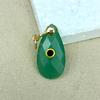 High Quality Teardrop Shape Natural Tiger Eye Amethyst Rose Quartz Stone Pendant Zircon Personalized Design Necklace Pendant