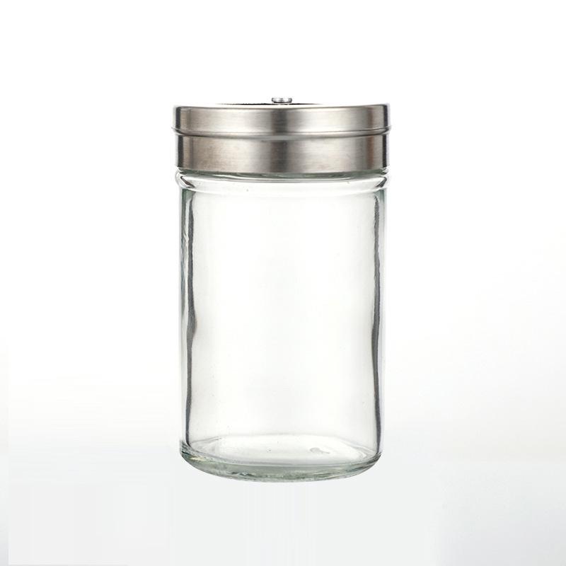 BBQ Flavor Glass Seasoning Jar for Pepper, MSG, and Salt