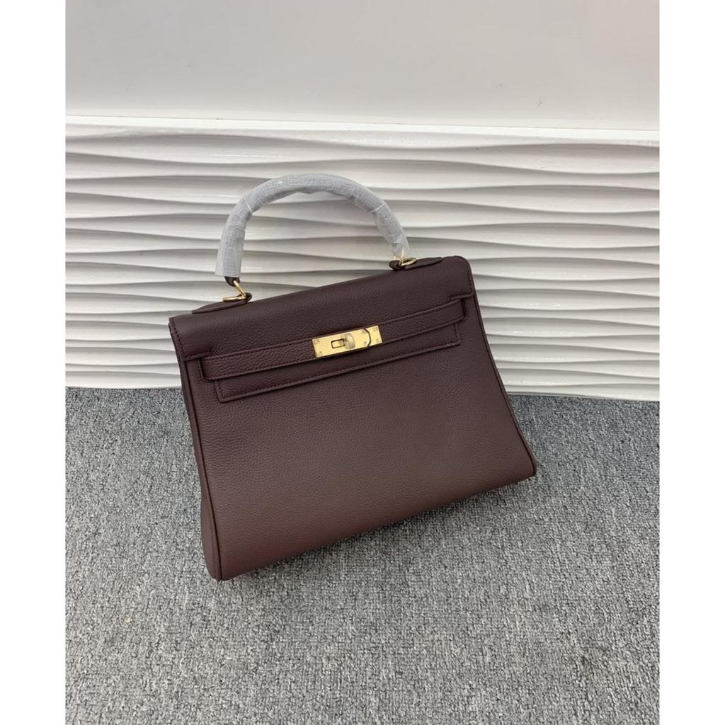 Neue erste Schicht Rindsleder Doppel-Schultergurt Togo Weiches Leder Tasche Echtes Leder Damen Tasche Tragbare Umhängetasche