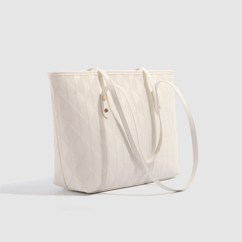 Torba Tote z Teksturą Duża Pojemność Torba Pod Pachy dla Dojeżdżających Prosta i Wszechstronna Stylowa Torba na Ramię dla Dojeżdżających