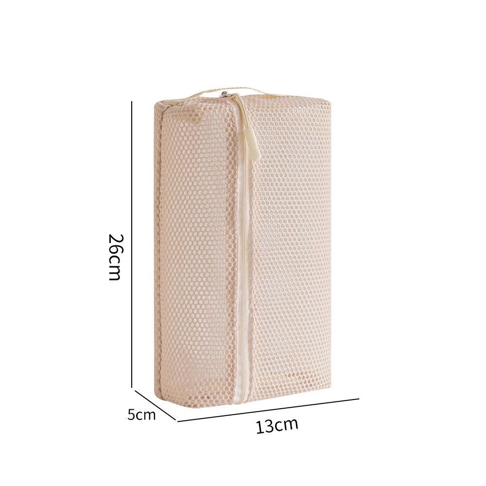 Casual Nylon Storage Pouch Hand-held With Zipper Cosmetic Bag Multipurpose Mesh Toiletry Wash Bags Travel