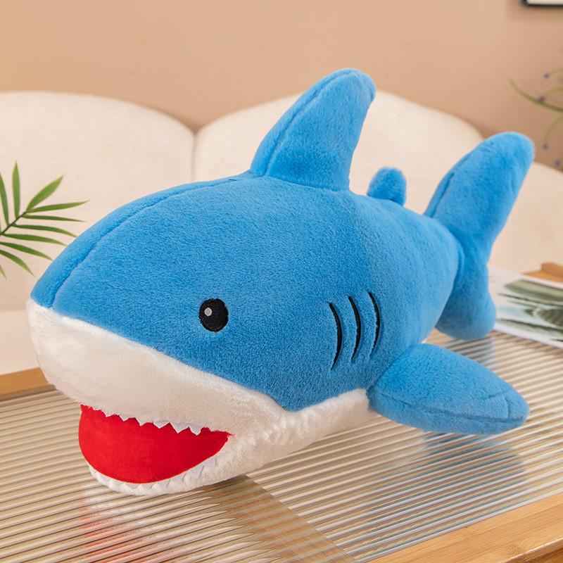 Ocean Series Shark Plush Toy Bed Pillow Cute Whale Soft Doll For Kids And Teens