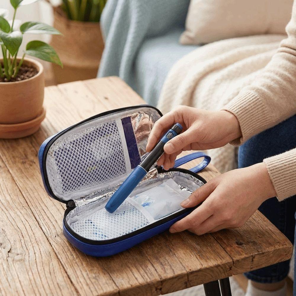Portable Insulin Travel Cooler Case Waterproof Medicine Organizer Box Insulin Cooling Bag Office