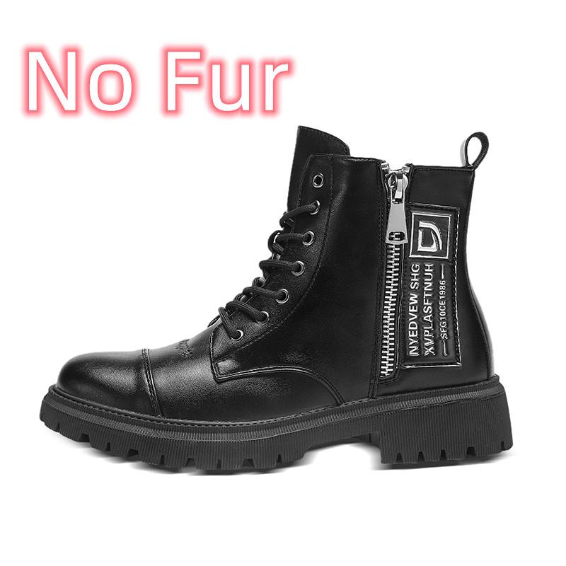 Fashion Luxury Brand Fashion Motorcycle Boots New Arrival Leather Winter Boots Men S Boots 2024 Male Comfortable High Top Walking Shoe