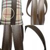 Used BURBERRY Tote Bag canvas/leather beige Brown Nova Check