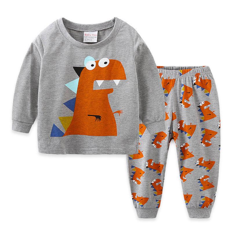 2025 Dinosaur Pattern Kids Homewear Set - Children's Clothing