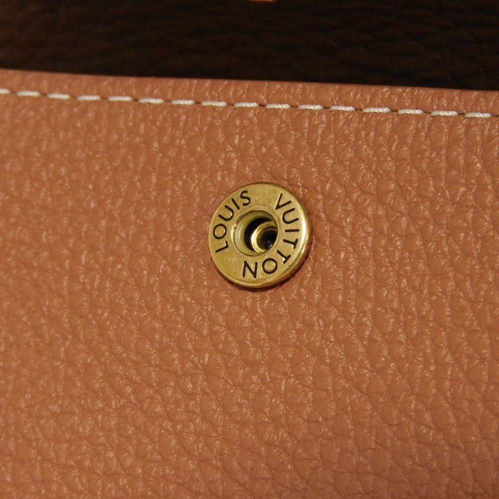 Used 12564 Portefeiulle Lowkey Compact M12148 7941 Current Brown RFID Padlock, Unused LV Circle Cognac Unisex from