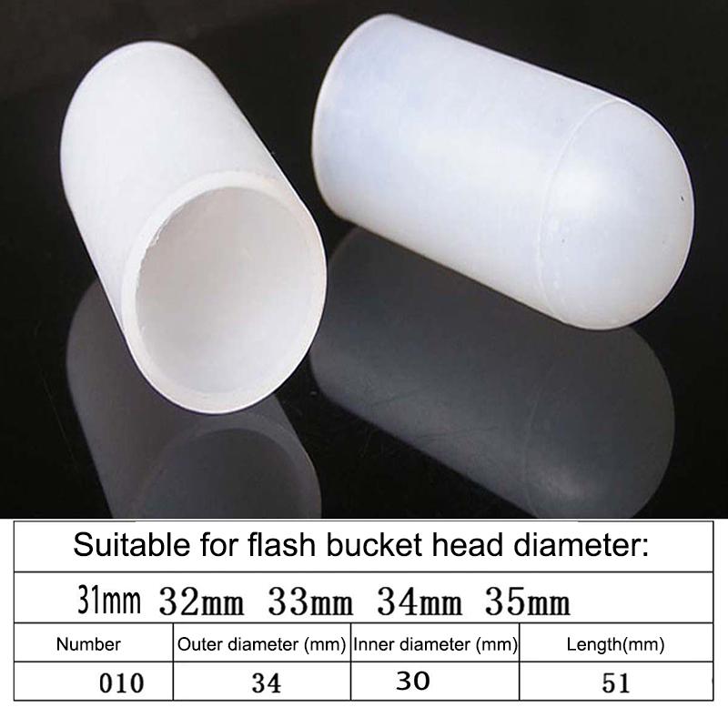 2Pcs Silicone Elastic Flashlight Lampshade For Sp31 Sp35 If22A C8G If25A Sp36 S2 C8 Ea01 Ts21 Q8 14-75Mm Torch