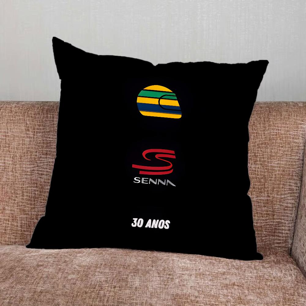 Federa Cuscino Ayrton S-Senna Pilota di Corse Per Casa Camera da Letto Auto Ufficio Decorazione Soggiorno Cuscino Divano Adatto