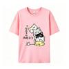 New summer style Korean version pure cotton shortsleeved top Unisex loose fit cartoon design versatile suitable for both Unisex wome
