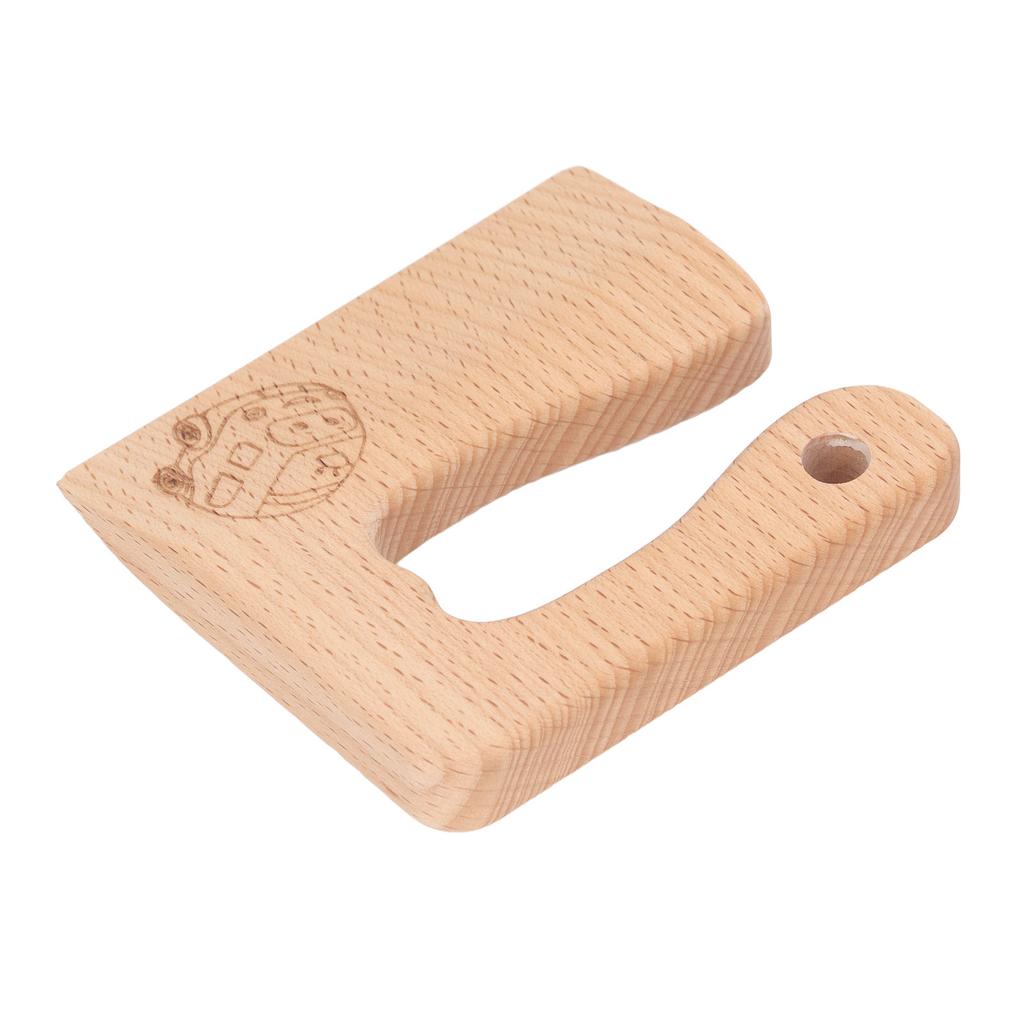 Kids Wooden Knife Safe Cooking Vegetable Fruit Cutter Montessori Kitchen Tool Toy Ambulance Pattern