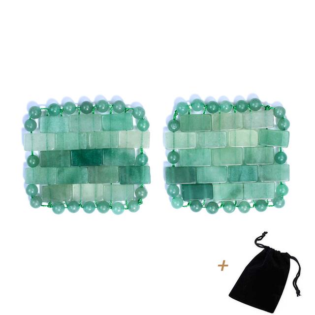 Natural Jade Mask Massager Rose Quartz Cold Therapy Facial SPA Crystal Massage Wrinkle Removal Relax Beauty Skin Care Tool