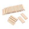 50Pcs Wooden Domino Tenon Set 8x22x50mm Multifunctional Dowel Block for Joinery Systems Woodworking Furniture Splicing