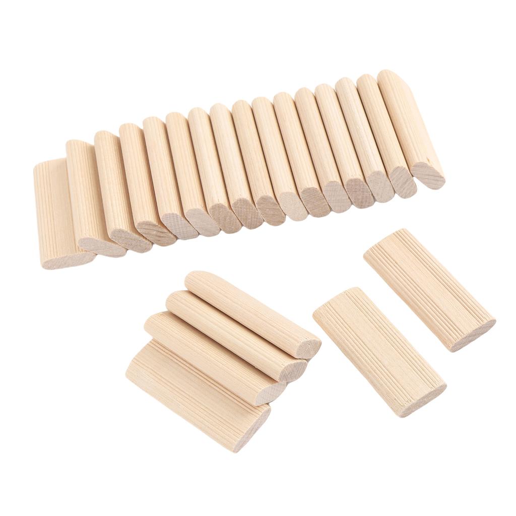 50Pcs Wooden Domino Tenon Set 8x22x50mm Multifunctional Dowel Block for Joinery Systems Woodworking Furniture Splicing