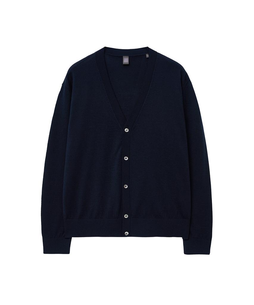 Iolo Royal V-Neck Cardigan_Navy