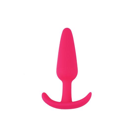 Sex Toys Silicone Hygienic Anal Plug Skin-friendly Smooth Surface Boat Hook Shape Butt Plug for Couples