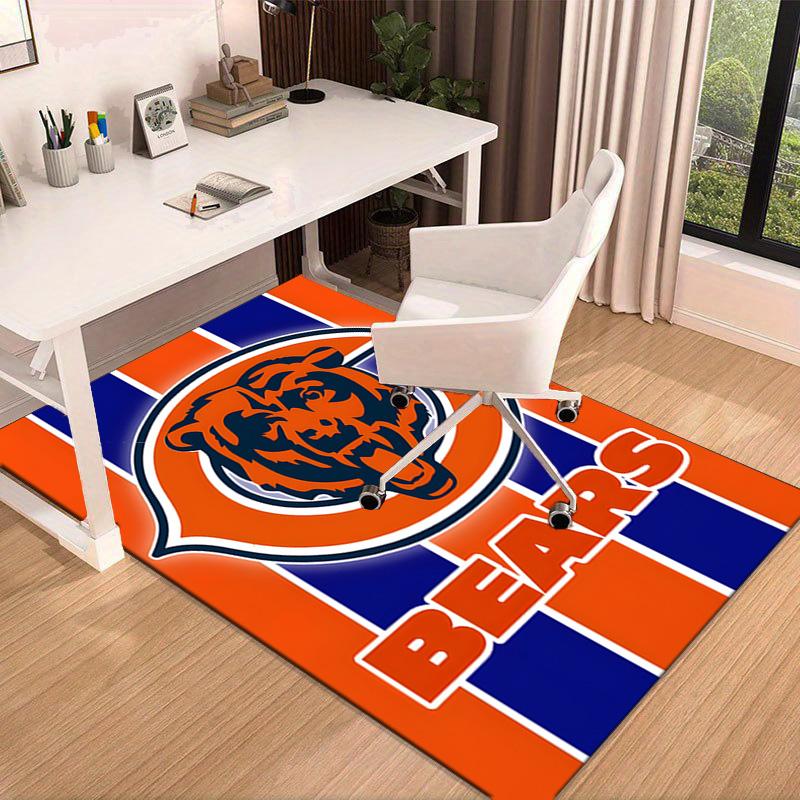Chicago Bears Logo Area Rug for Office, Chair Rug, Decorative Carpet Livingroom Mat, Large Size Fan Gifts Christmas Gifts