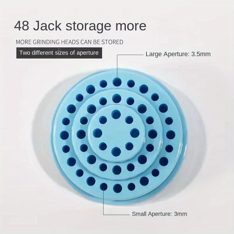 1pc Nail Drill Bit Holder XC Grit Tapered Bits Acrylic Cover Box Manicure Pedicure Nail Art No Scent Machine Accessory Tool Kit