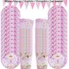 Pink Butterfly Disposable Tableware Happy Girl's Birthday Party Decorations Kids Butterfly Theme Party Decoration Baby Shower