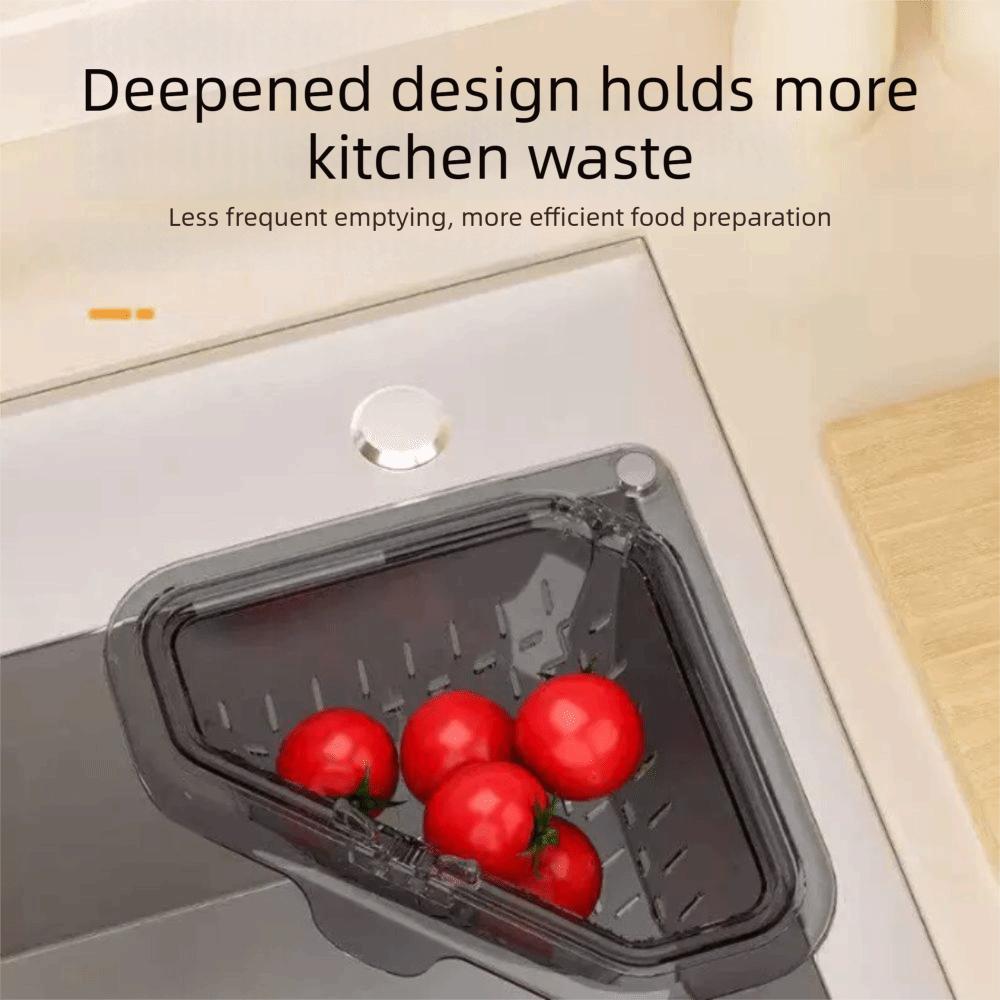 Magnetic Design Sink Drain Basket Triangle Shape Sink Food Catcher Drain Basket Filter Kitchen