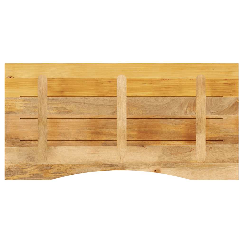 Solid Mango Wood Desktop with Cutout 110 X 50 X 2.5 Cm