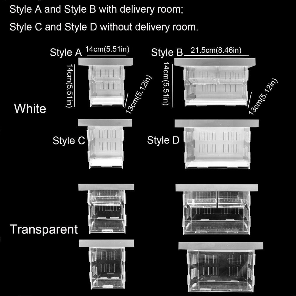 Acrylic Fish Isolation Box Detachable Fish Breeding Tank Floating Hatching Box  for Aquarium