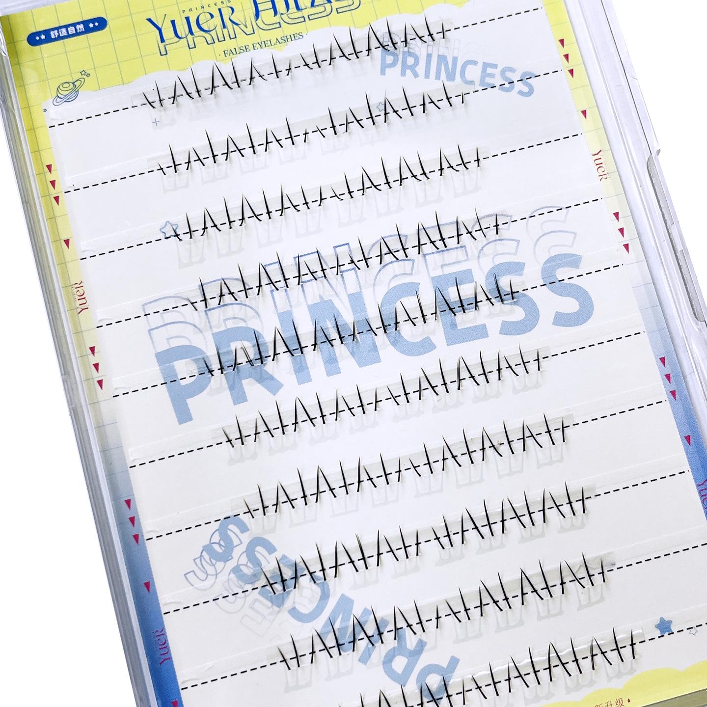 Princess Moon Natural False Eyelashes: Single Cluster & Segment for Beginners, Cat Paw Lower Lashes 6mm