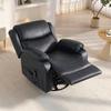Massage Chair, Heat & Reclining Function, Faux Leather, Up To 150kg, 97x92x104cm, Black