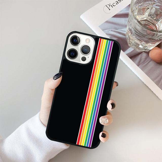 Gay Lesbian LGBT Rainbow Pride Phone Case Cover For iPhone 17 Air 15 16 Pro Max 14 13 12 11 Pro Max Plus Coque