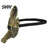 Langlebige leichte Karneval-Requisiten Schwarze Goldene Wolf Halloween-Maske, 3D PU-Schaum Mardi-Gras-Party Einzigartige Festival-Masken für Cosplay-Requisiten, Maskenball