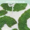 Irregular Letter Green Floor Mats, Soft And Anti-Slip Faux Cashmere Area Carpets, Bedroom Chair Gift Floor Mats, Home Decoration