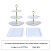 European Three-Tier Dessert Stand: Elegant Fruit Plate and Cake Display for Afternoon Tea