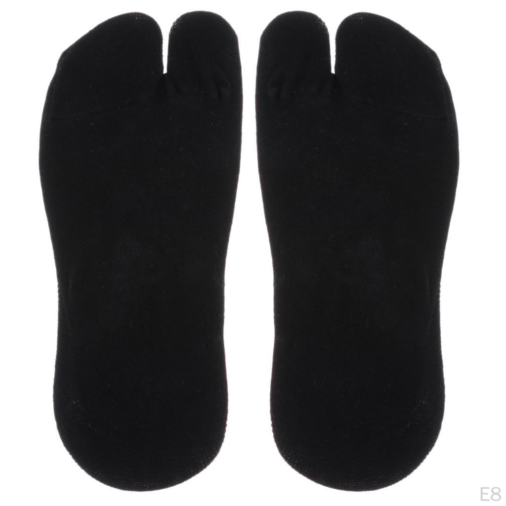 2 Fingers Plain Short Length Socks Men's Women' Colors