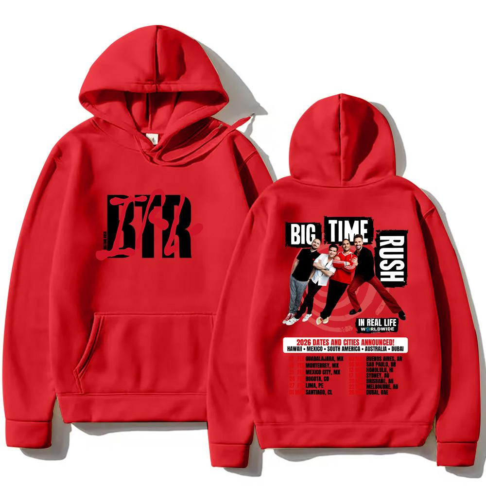 Big Time Rush Pullover BTR in Real Life Weltweite 2026 Tour Hoodies Herbst Neu Damen Herren Langarm Sweatshirt High Street Kapuzenpullover