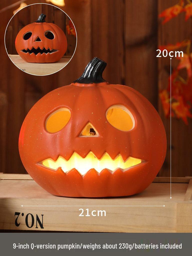 Luminous Halloween Pumpkin Lantern Decoration - Large Outdoor Display for Shopping Malls and Events