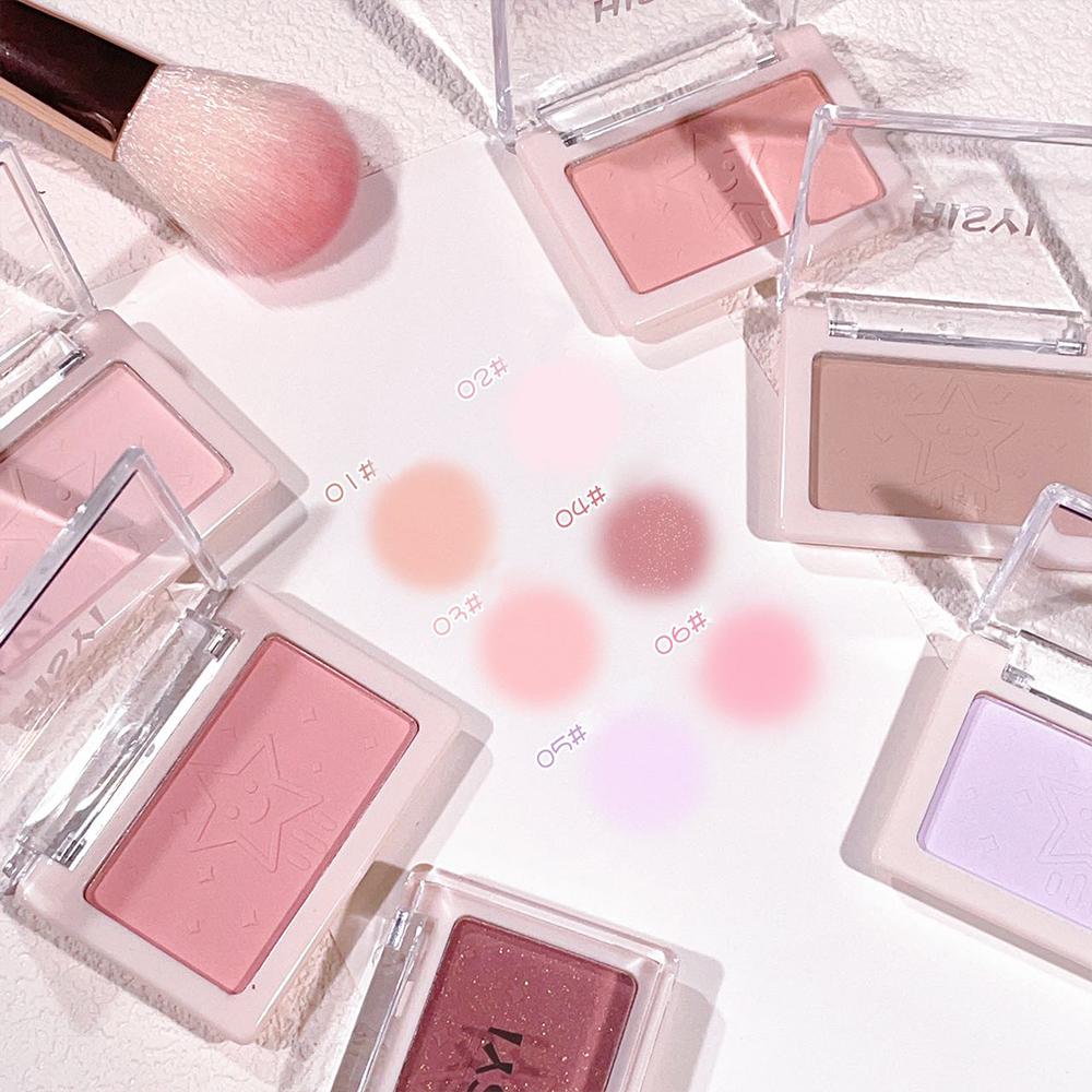 Single Blush Single Honey Powder Powder Natural Whitening Highlight Brightening Rouge 6 Colors Available