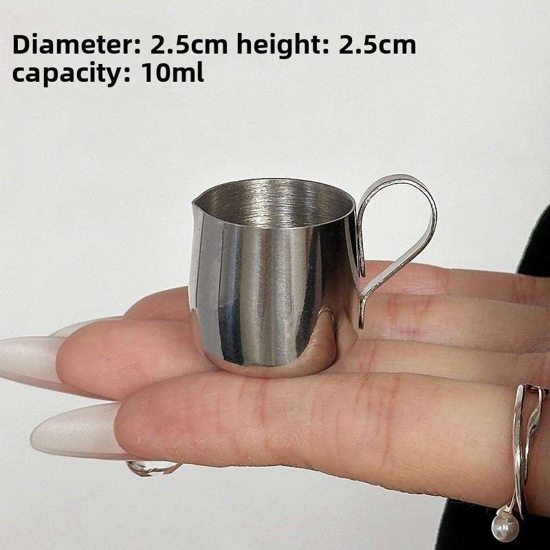 12,5/30ml Mini Koffiemelk Opschuimkan Latte Art Melkopschuimer Kan Roestvrij Staal Maatkan Pot