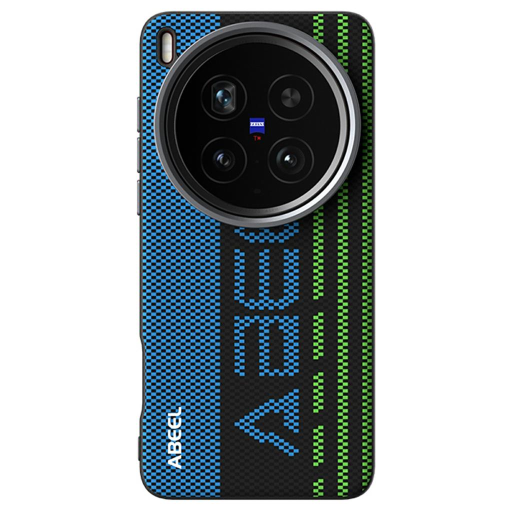 ABEEL Pro vivo X200 Ultra 5G Pouzdro Kompatibilní s MagSafe Potištěné PC TPU Hliníková slitina Kožený kryt na telefon