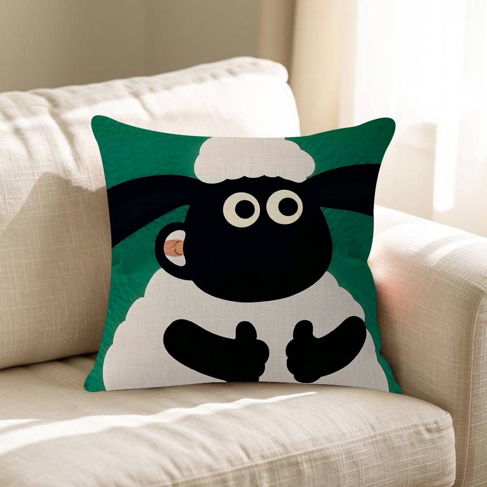 SShaunSthe Cute Ssheepp Cushion Cover Inches Farmhouse Decor Home Throw Pillow Covers For Couch Decorations