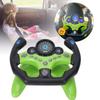 Dítě Dětský Zvuk Světlo Simulace Volantu Raná Vzdělávací Inteligentní Hračka Zelená